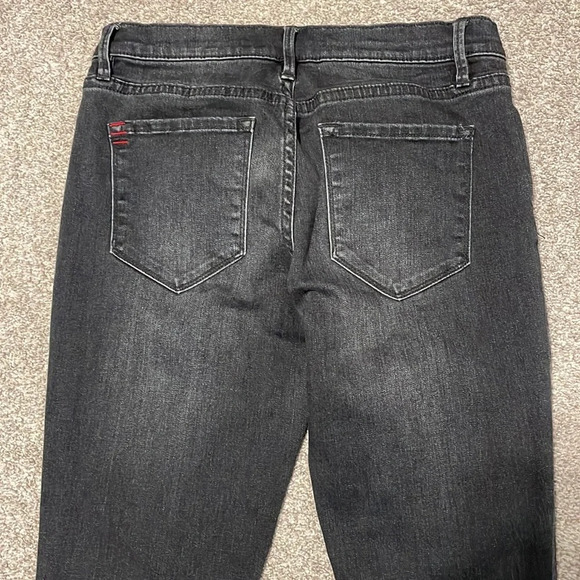 BDG Urban Outfitters Denim Black Twig Mid Rise Distressed Knee Raw Hem Jeans 28 - Picture 13 of 16